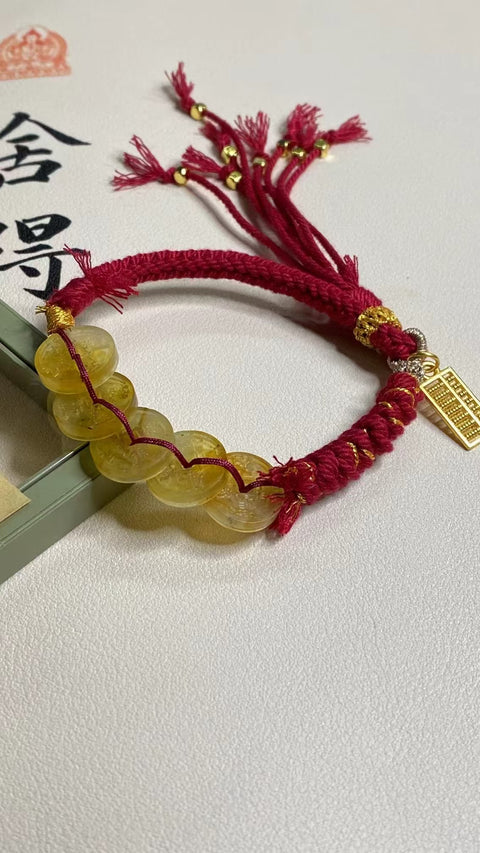 Gelang Gelang Batu Giok Cui Bunga Giok Lima Koin Kaisar Giok halus dan hangat, gaya yang indah, sudah termasuk pajak pengiriman.