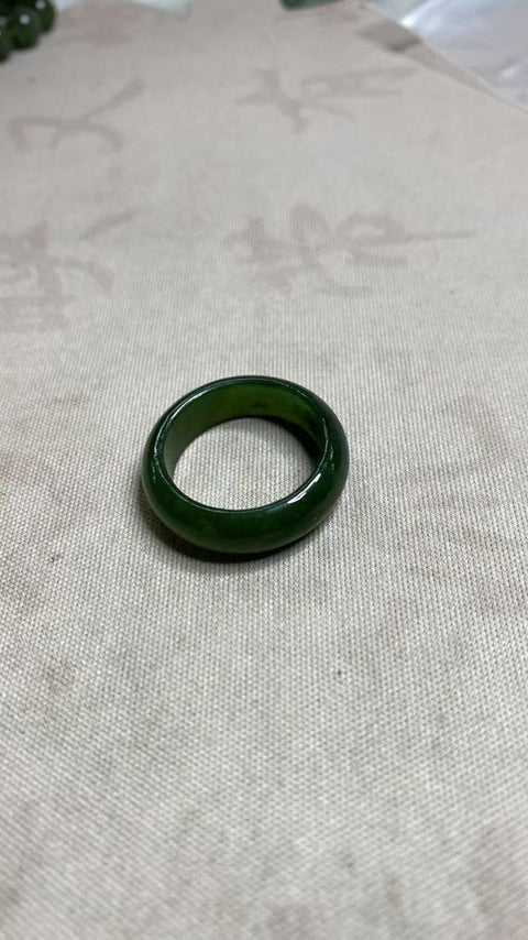 Cincin giok Hetian yang indah, diameter 20mm, termasuk pengiriman dan pajak