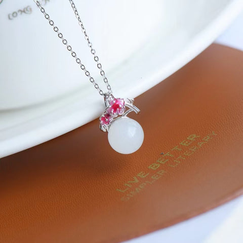 Set Ledakan Giok Hetian Alami 0255Kalung 10 * 10mm & nbsp; 1061Cincin 9 * 9mm & nbsp; 2098A Anting 10 * 10mm Termasuk ongkos kirim dan pajak