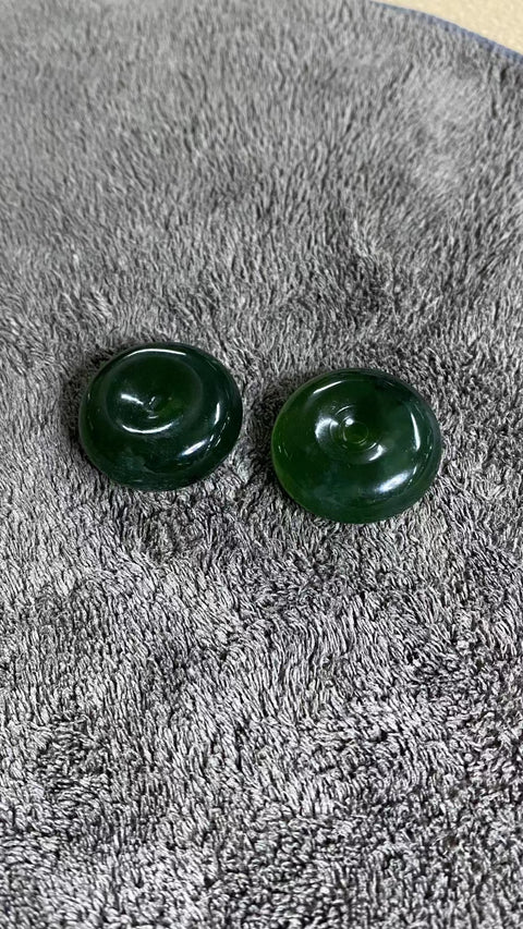 Liontin Perdamaian Giok Cui Alami Ukuran 25,5 * 10mm Liontin Perdamaian Warna Indah Termasuk pajak pengiriman.