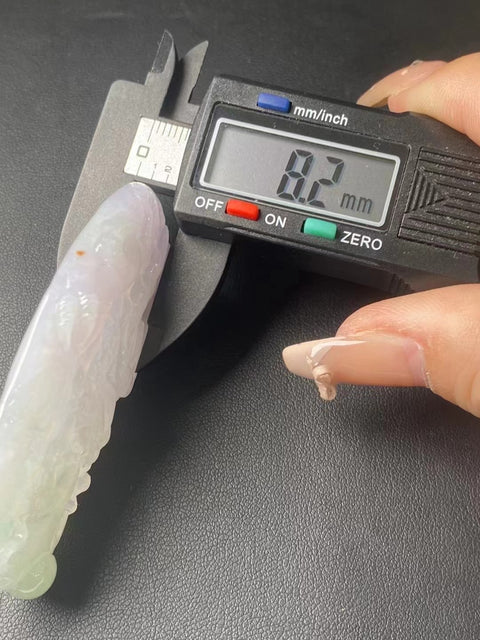 Jadeite Alami a-barang liontin naga gaya ukiran tangan Ukuran Seperti Yang Ditunjukkan Termasuk Pajak Pengiriman