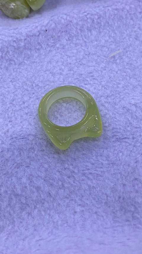 Cincin kucing giok Xiu yang indah, diameter 15mm, gratis ongkir dan pajak