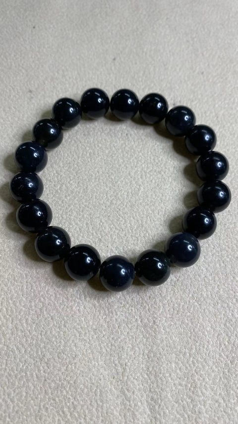 Sukses dan keamanan : Gelang tinta penuh Xiu Jade alami, spesifikasi: 10.5mm, gratis ongkir dan pajak