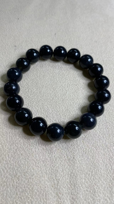 Sukses dan keamanan : Gelang tinta penuh Xiu Jade alami, spesifikasi: 10.5mm, gratis ongkir dan pajak