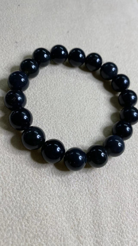 Sukses dan keamanan : Gelang tinta penuh Xiu Jade alami, spesifikasi: 10.5mm, gratis ongkir dan pajak