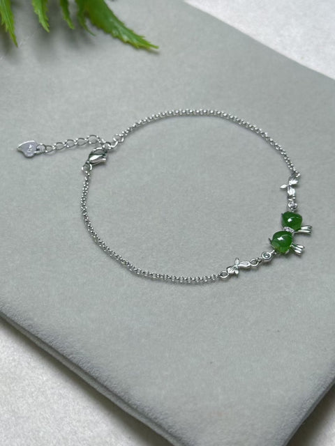 Gelang Kupu-kupu 925 "Fu Die" Giok Hetian 🦋Gaya baru dan unik, penuh berkah, giok hangat dan halus 🪄🪄Ukuran keseluruhan: sekitar: 21cm Termasuk biaya kirim dan pajak