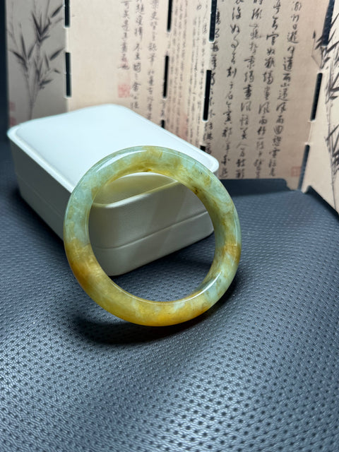 Giok Xiuyan alami bunga lubang tua "gelang" warna alami unik, pilihan pertama untuk hadiah untuk diri sendiri Ukuran sekitar: 55,7-14,5-8,7㎜ Batu alam dihasilkan secara alami, polanya acak Gratis ongkir dan pajak pengiriman