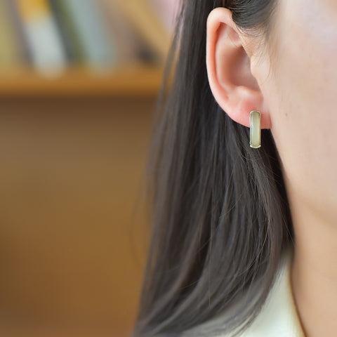 Perak murni 925 bertatahkan giok Hetian Bahan Qinghai Anting perak polos seumur hidup 👉2720A# Gayanya baru dan modis, kualitas gioknya hangat dan halus, dan efek pemakaiannya menarik✨💫Sertifikat➕🎁Kotak, gratis ongkir dan pajak