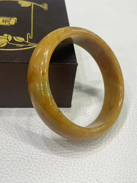 Gelang giok bunga Xiuyu memiliki diameter 57.9mm, Sudah termasuk ongkos kirim dan pajak. Item giok semuanya diproduksi secara alami dengan pola acak