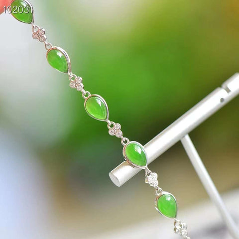 Hotan Jade Jasper [Gelang Tetesan Air] 💦925 Gelang Kecil Segar Sederhana dengan Tatahan Perak 💦Gelang Kecil Segar Sederhana 💦Gaya desain sederhana, model yang elegan dan indah 💦Suasana giok yang lembut dan sederhana 💥Termasuk Pajak Pengiriman