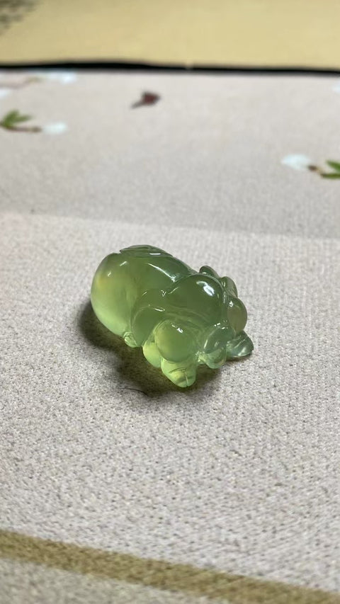 Liontin Giok Giok Giok Cui Alami Ukuran 32 * 19mm Giok baik-baik saja dan hangat, gaya yang indah, sudah termasuk pajak pengiriman.