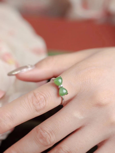 Cincin Pita Jasper 925 Perak Bergaya dan Modis Termasuk Pengiriman dan Pajak Termasuk Pengiriman dan Pajak