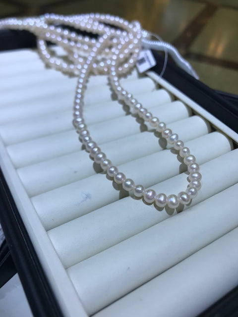 Kalung mutiara air tawar bening Ukuran 6-7mm Gaya sederhana dan elegan Mutiara alami dengan sedikit ketidaksempurnaan Pengiriman sudah termasuk pajak