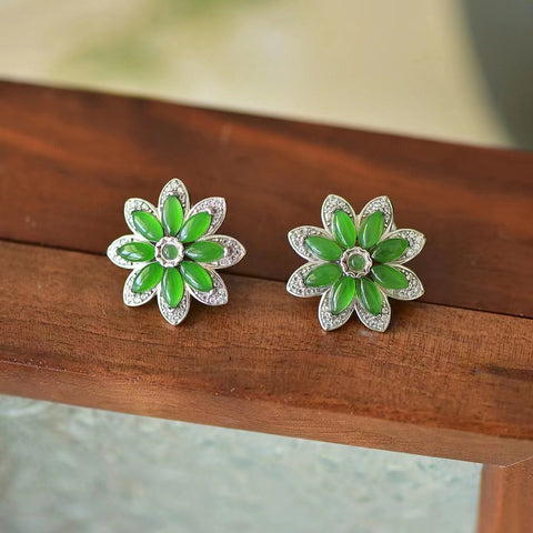 Baru 12345 Anting Pejantan Mata Kuda Jasper Alami 925 Tatahan Perak Ukuran 3 * 6mm Model Desain Unik & nbsp; Termasuk Pajak Pengiriman