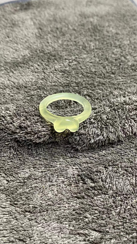 Cincin Giok Alami Ukuran 17-18mm Sudah termasuk ongkos kirim dan pajak.