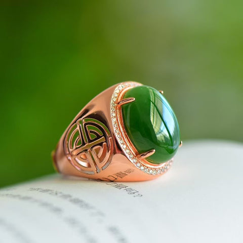 11224A Set Cincin Jasper Alami dari Perak 925 Ukuran 13 * 18mm Giok baik-baik saja dan hangat Termasuk ongkos kirim dan pajak.