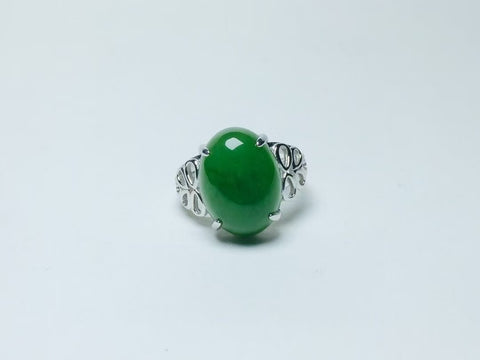 11009 Cincin Telur Jasper Alami yang terbuat dari perak 925 Ukuran 12 * 16mm Giok halus dan hangat, gaya yang indah sudah termasuk pajak pengiriman.