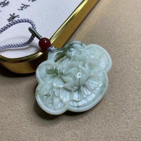 Kalung Sweater Giok Alami Ukuran 45 * 35mm Gaya Termasuk pajak pengiriman