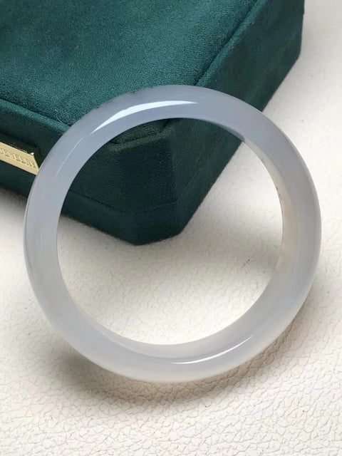 Gelang Selada Air Batu Akik Alami Ukuran 58 * 16 * 8mm Gaya Giok khusus adalah semua pola alami acak Pajak pengiriman sudah termasuk.