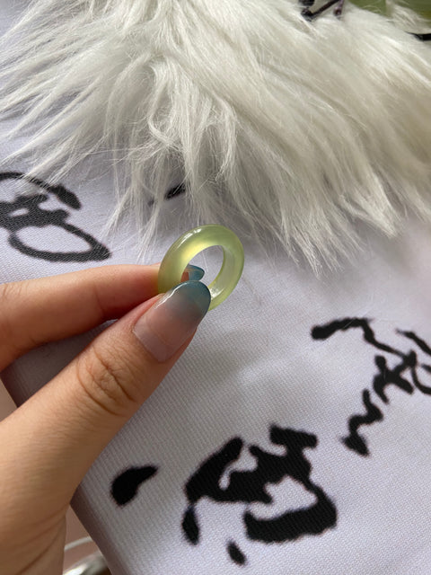 Cincin Giok Cui Giok alami yang bersih, halus dan hangat Ukuran 17mm Detik Harga Sudah Termasuk Ongkos Kirim dan Pajak