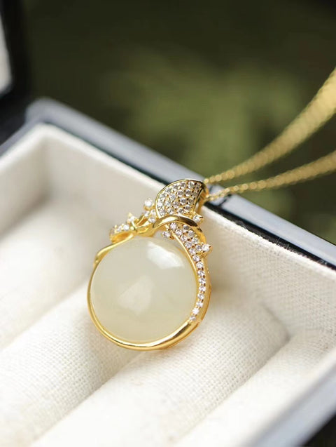 Set Cincin Giok Hetian Alami dari Giok Perak 925 yang bersih, halus, dan hangat Sudah termasuk pajak pengiriman.