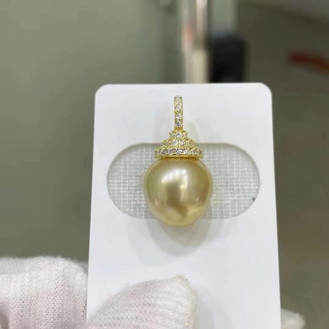 Kalung Manik-manik Emas Aurora Borealis Alami Ukuran 12.2mm Dewi Bepergian Penting Pertama Datang Pertama Dilayani Pengiriman dan Pajak Sudah Termasuk