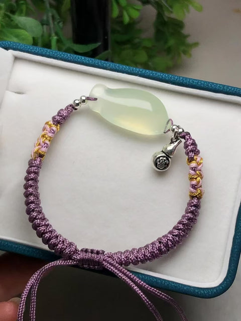 Gelang Ikan Giok Cui Alami dengan aksesoris Ukuran 29 * 14mm Sudah termasuk pajak pengiriman.