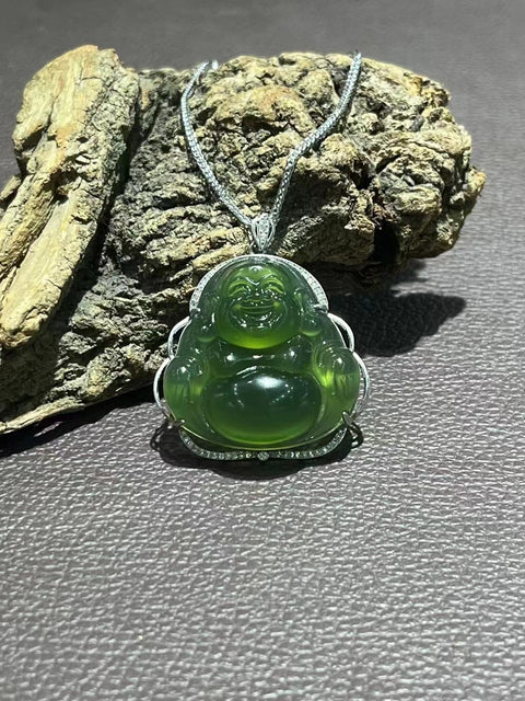 Kalung Giok Alami yang terbuat dari perak 925, giok yang bersih dan halus, ukuran 34 * 34mm, sudah termasuk ongkos kirim dan pajak.