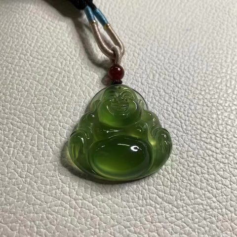 Giok giok Cui 180 bahan giok liontin bersih, halus dan hangat, ukuran 35 * 35mm, fluoresensi hijau penuh, termasuk pengiriman dan pajak.