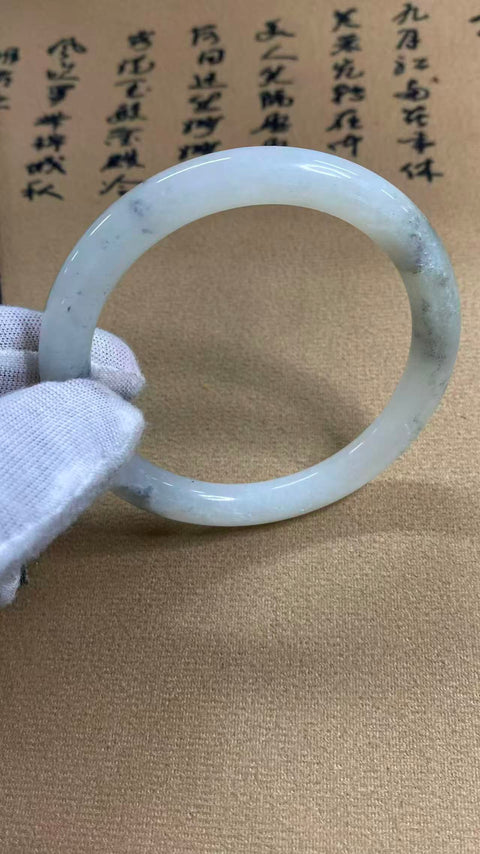 Gelang giok Xiuyan yang indah - Yuanshandai, batang kecantikan giok Xiuyan, diameter dalam: 59mm, batu alam dihasilkan secara alami, polanya acak, termasuk pajak pengiriman