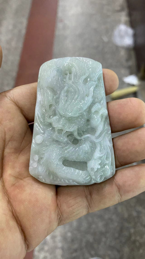 Bisnis sedang booming: liontin bahan batu giok tua yang sangat indah, penuh dengan biji dan air, sempurna 😍, spesifikasi: 71✖️47mm Harga terendah Termasuk pajak pengiriman
