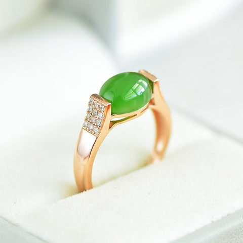 11440-1 Cincin Jasper Alami Ukuran 8 * 10mm yang terbuat dari 925 Perak Giok baik-baik saja dan hangat Termasuk ongkos kirim dan pajak.
