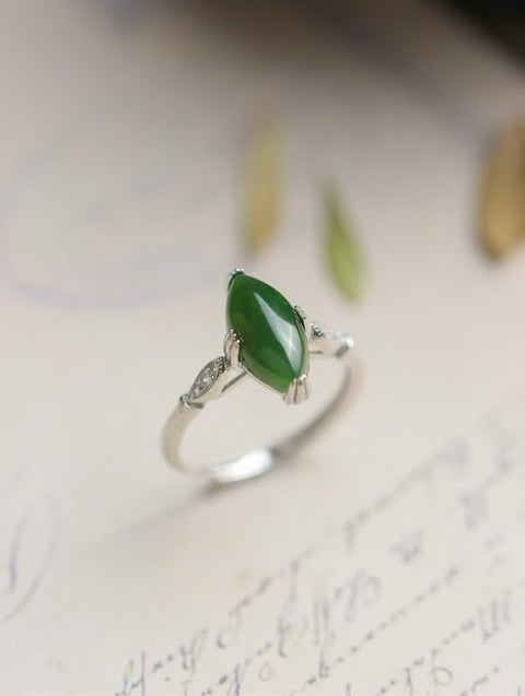 Cincin Mata Kuda Jasper Alami yang terbuat dari perak 925 dengan tekstur dan kehangatan yang lembut, gaya yang indah, sudah termasuk ongkos kirim dan pajak.