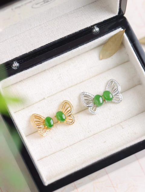 Anting-anting Pejantan Desain Jasper Alami. Gaya yang indah, terbuat dari perak 925, gioknya bersih dan halus, sudah termasuk ongkos kirim dan pajak.