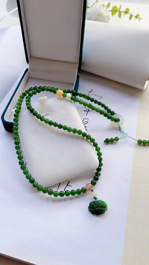 Kalung Jasper Alami Dapat digunakan sebagai gelang Mencocokkan lilin lebah + Nanhong + Mutiara + Agate & nbsp; Ukuran 0.5mm Gaya Termasuk pajak pengiriman.