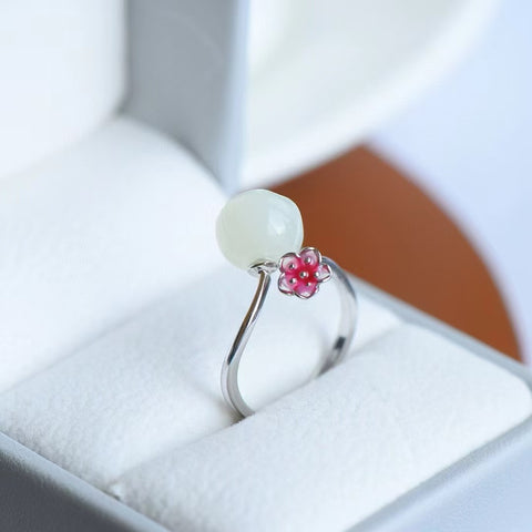 Set Ledakan Giok Hetian Alami 0255Kalung 10 * 10mm & nbsp; 1061Cincin 9 * 9mm & nbsp; 2098A Anting 10 * 10mm Termasuk ongkos kirim dan pajak