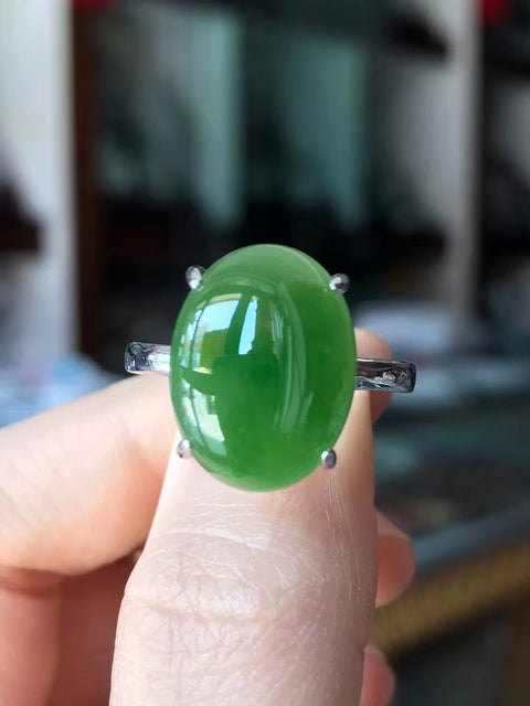 Butik cincin jasper alami murni dengan tatahan perak 925 sederhana dan bergaya, dengan desain mulut yang fleksibel, ukuran yang dapat disesuaikan, dan kualitas bahan yang sangat baik❗️Spesifikasi: 16 * 12mm Sertifikat inspeksi nasional